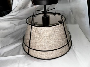 lot 217 image: 13 Quoizel Semi-Flush Mount in Matte Black Light