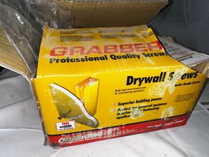 lot 227 image: Box of Grabeer Drywall Screws - 1-14