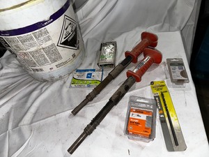 lot 242 image: 2 Remington Actuated Fastening ToolsHammer Shot Tools, Fasteners, Nails, and Bits as Seen in Photo