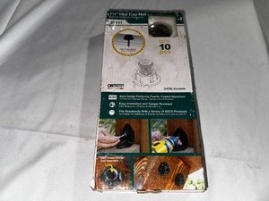 lot 254 image: OZCO Building Products 1-12 Hex Cap Nut Qty 10 - New