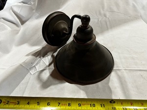 lot 256 image: Black 6 Barn Light Wall Mount