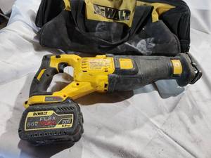 lot 46 image: Dewalt 60 Volt Reciprocating Saw With 6.0AH Battery