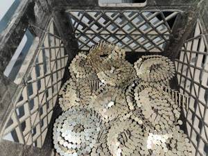 lot 125 image: Bin of Coiled Roofing Nails