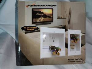 lot 130 image: Powerbridge Inwall Power and Audio Video Connector Kit