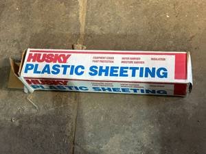 lot 120 image: Husky Plastic Sheeting Clear