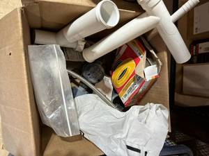 lot 166 image: Box of Misc Plumbing Components