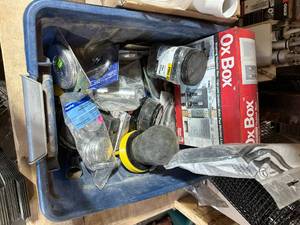 lot 167 image: Box of Misc Washing  Machine, Plumbing, Sink Fittings
