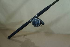 lot 7 image: Shimano 8 Rod with Okuma Magda Pro Depth Counter Reel