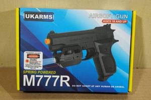 lot 45 image: UKArms M777R Spring Powered Airsoft Gun with Laser