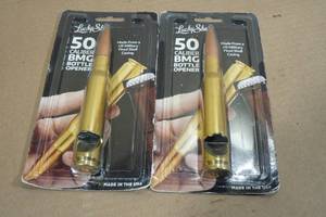 lot 47 image: 2 Lucky Shot 50 Cal BMG Bottle Openers