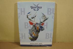 lot 52 image: Beer Deer Busch Light Deer Cardboard Wall Mount
