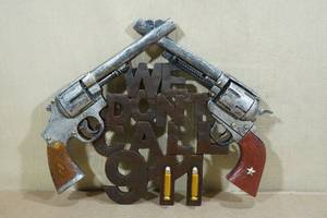 lot 53 image: We Dont Call 911 Wall Plaque
