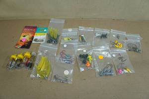 lot 123 image: Assorted Tackle - Jigs, Hooks, Soft Baits