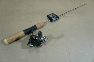 lot 132 image: NEW Berkley Fusion Ice Fishing Rod and Reel Combo