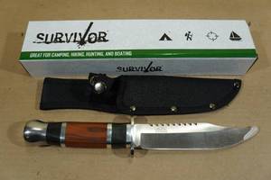 lot 158 image: Survivor Knife with Sheath