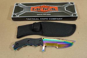 lot 160 image: Razor Tactical Fixed Blade Knife with Sheath