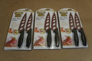 lot 166 image: 3 Copper Knife Sets