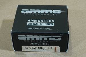 lot 210 image: 20 Ammo Inc .40 S&W 180 Gr JHP Ammo