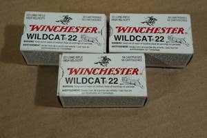 lot 212 image: 150 Winchester Wildcat .22 LR Ammo