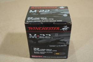 lot 213 image: 500 Winchester M22 .22 LR 40 Gr CP RN Ammo
