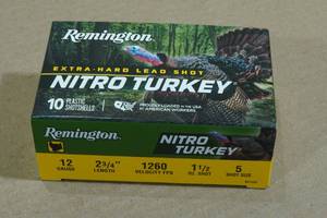 lot 228 image: 10 Remington Nitro Turkey 12 Gauge 2-34 5 Shot Shotshells
