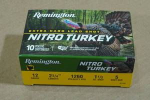 lot 229 image: 10 Remington Nitro Turkey 12 Gauge 2-34 5 Shot Shotshells