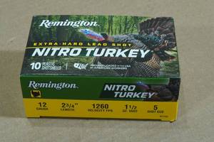 lot 230 image: 10 Remington Nitro Turkey 12 Gauge 2-34 5 Shot Shotshells