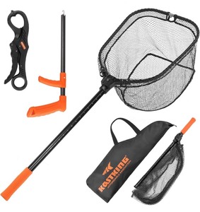 lot 72 image: KastKing Fishing Tool Kit - Net, Hook Remover, Gripper