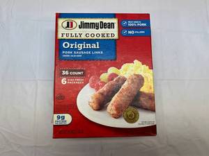L. 36 Count Package Jimmy Dean Fully Cooked Pork Sausage Links Best Date 92023
