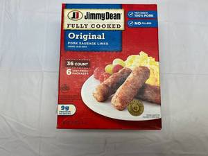 L. 36 Count Package Jimmy Dean Fully Cooked Pork Sausage Links Best Date 92023