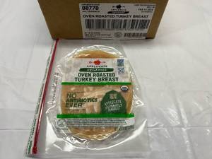 L. 12x 6oz Applegate Organics Oven Roasted Turkey Breast