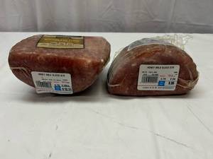 F. 2.30lbs & 2.09lbs Smithfield Honey Cured Sliced Ham