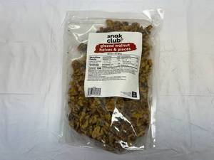 2lbs Snak Club Glazed Walnuts Halves & Pieces