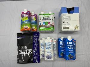 JJ. Sports Drinks(9), MealNutritional Shakes(8) & 1lb Chocolate Whey Protein