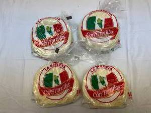 KK. 4x 18 White Corn Tortillas