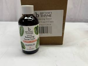 II. 6x 4oz Brittanies Thyme Organic Balancing Facial Toner