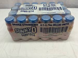 24x 6.75oz Bottles Sunny D OrangeStrawberry
