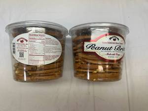2x 38oz Tubs Olde-Fashoned Hand Dipped Peanut Brittle