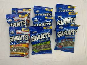 JJ. 9x 5.75oz Giants Sunflower Seeds-3 Flavors