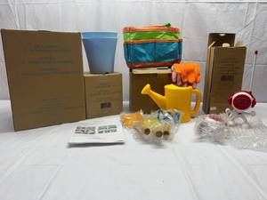 KK. Avon 2 Flower Pot Decoration Kits, Gardening Bag wAccessories, 2x 2 Walkie Talkies