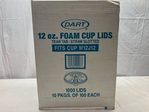 II. 1,000 Dart 12oz Foam Cup Lids
