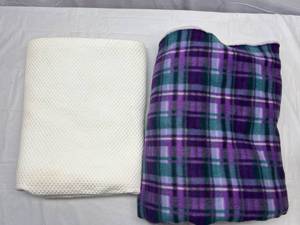 White Shower Curtain(heavy & 3.5 Yards Polar Fleece Fabric