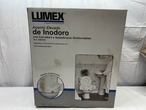 Lumex Locking Raised Toilet Seat with Removable Armrests