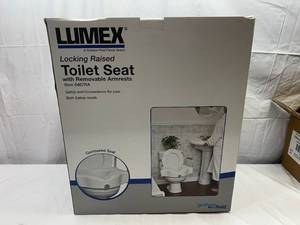 Lumex Locking Raised Toilet Seat