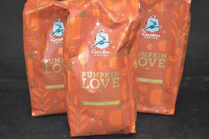 3ct Bag of Caribou Pumpkin Love Flavored Coffee Grounds Best by 03012024