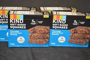 4ct Box of KIND Soft Baked Squares Chocolate Almond Flour Brownie Flavor