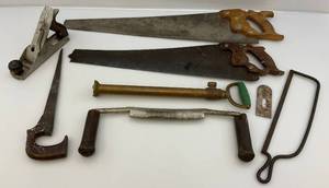 Misc. Vintage Tools & Brass Pump