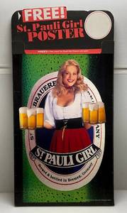 Vintage St. Pauli Girl Beer Poster Display 20 12 x 40