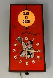 Vintage Spartus Corp. Model 6070 Light Up Clock (WORKS)