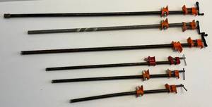 Bar Clamps In Misc. Sizes (Longest Is 54 Shortest Is 35